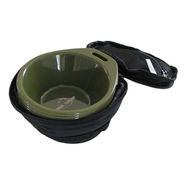 Camping Bowls Cookware Dinnerware for Outdoor Travel, Green