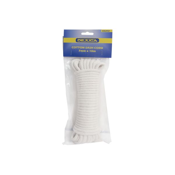 Dejuca - Cotton Sash Cord - 7mm X 10m - Cord - 7mm - (hank)