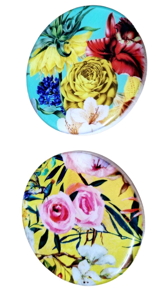 Yellow & Pink Blooming Roses Combo 2 Fridge Shop Today. Get