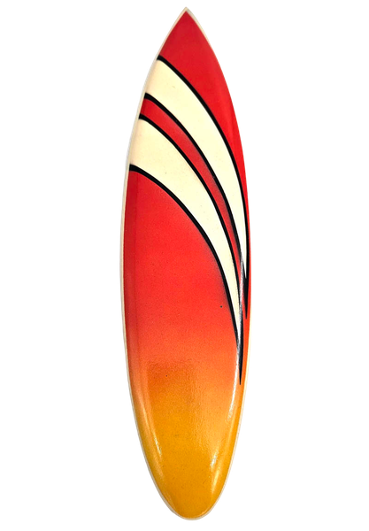 Surfboard Wall Hanging Decor Orange Ombre - 30cm