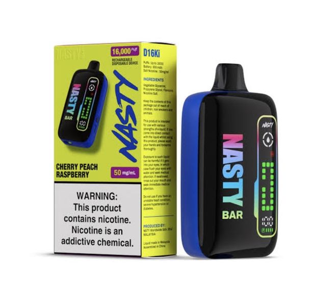 Nasty Bar 16000 Puffs Disposable Vape - Cherry Peach Raspberry (Pack of 5)