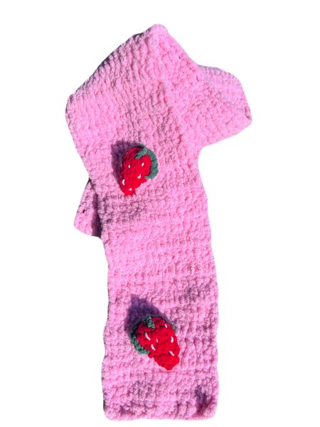 Handmade Velvet Crochet Scarf
