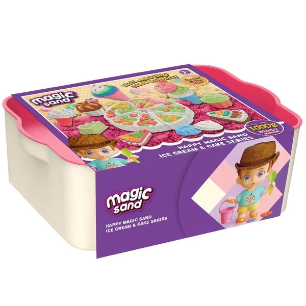 Magic Sand Cake &amp; Ice-Cream Dough Set - Sensory Putty Toys for Toddlers