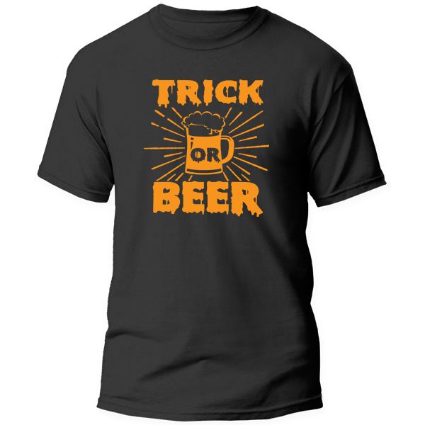 Halloween T-Shirt Printed - Trick or Beer