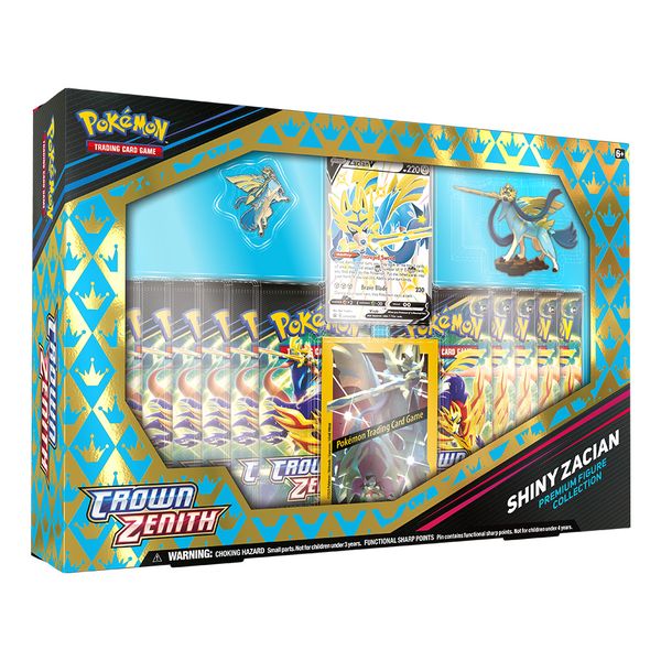 Pokemon Sword &amp; Shield 12.5 Crown Zenith Premium Figure - Shiny Zacian V
