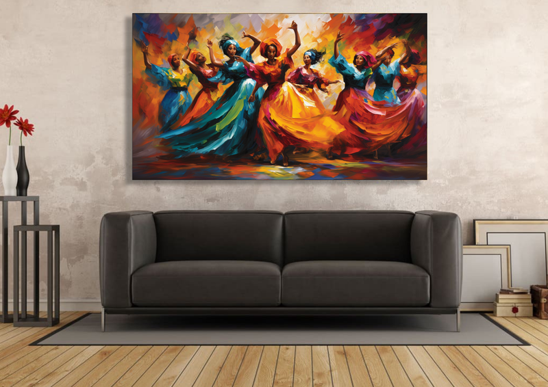 Canvas Wall Art - Joyful Melodies Abstract - HC1160