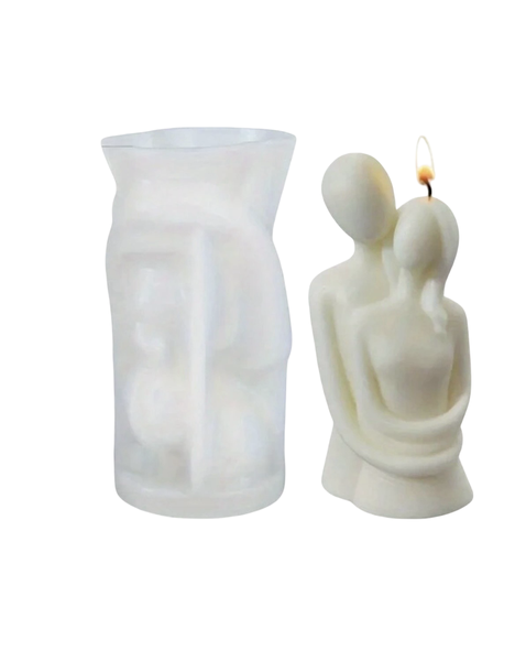 1pc Romantic Embracing Couple Sculpture Plaster Mold