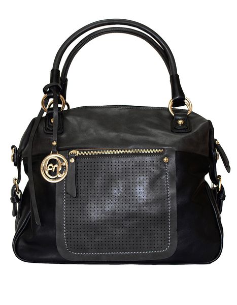 Fino GIO-A075 Faux Leather Shoulder Bag with Elegant Gold Hardware