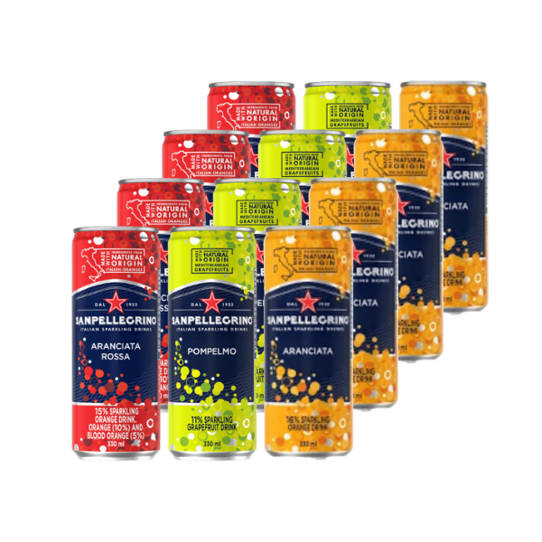 San Pellegrino | Regular | B.Orange &amp; Grapefruit &amp; Orange | 330ml| 12 Pack