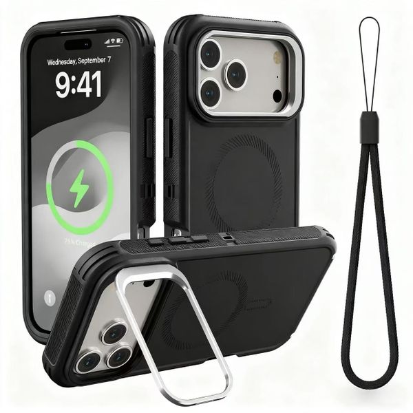 Black Case Compatible with iPhone 17/Air/Pro/ProMax MagSafe Cases