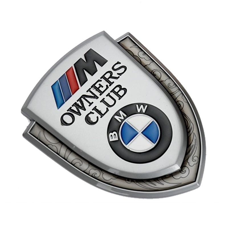 Vce-001-BMW-S, BMW Owners Club Emblem-Silver | Shop Today. Get it ...