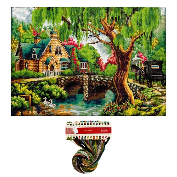 Cross Stitch In the Woods 14CT Embroidery Sewing DIY Craft Kit