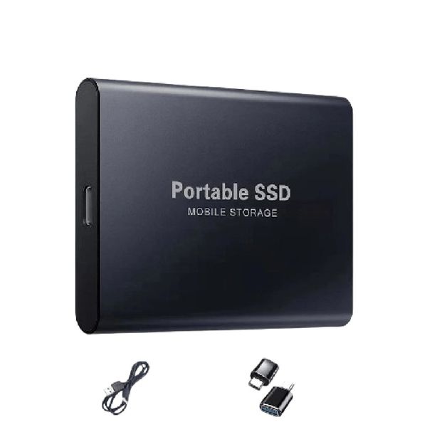 Portable SSD 2TB High Speed External Hard Drive USB 3.2 Fast Type-C HD