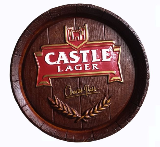Large Round Barrel End - Castle Lager