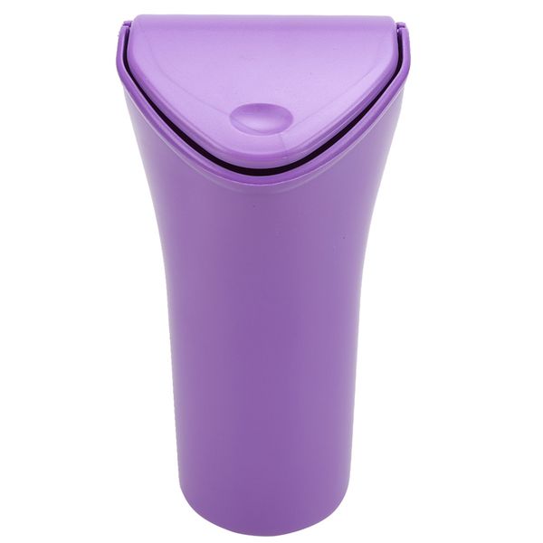 Car Waste Container for Vehicle Storage - Purple Trash Organizer Barrel