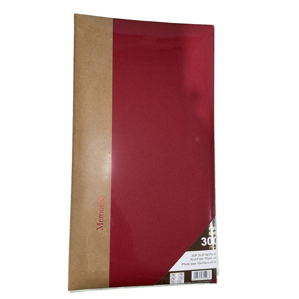 Memories Photo Album For 300 Photos - Red