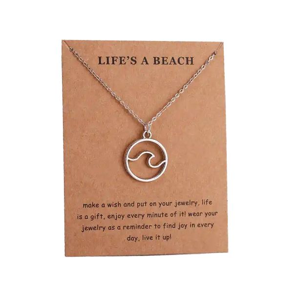 Apex Wave Beach Silver Necklace | Shop Today. Get it Tomorrow ...