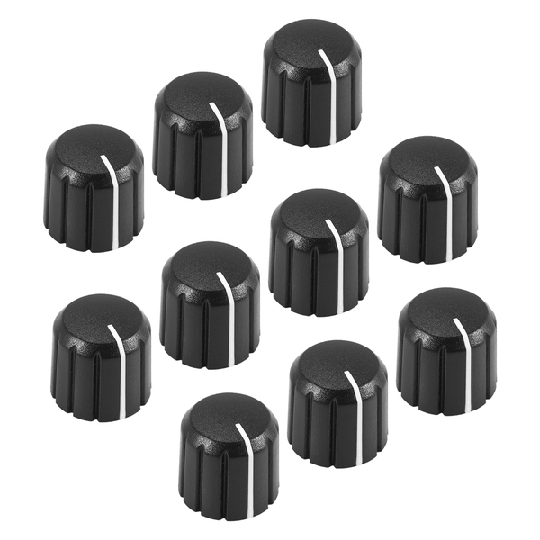 10Pcs Potentiometer Control Knobs for Electric Guitar D Type 6mm