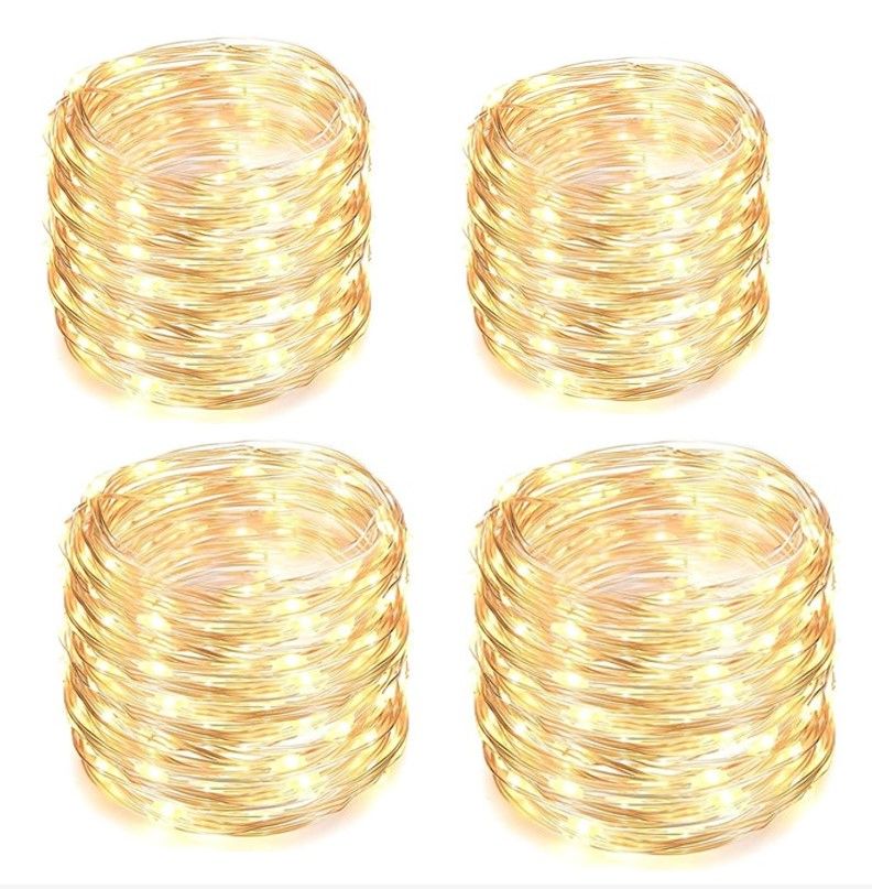 Pack Of 4 10M USB Copper Wire Decorative String Light