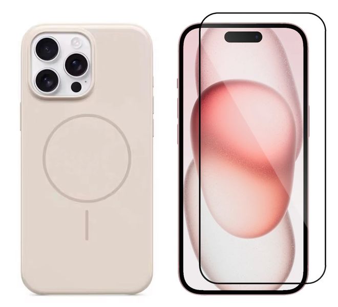 Shockproof Cover &amp; Screen Protector Combo For Smartphone Series 16 - Beige