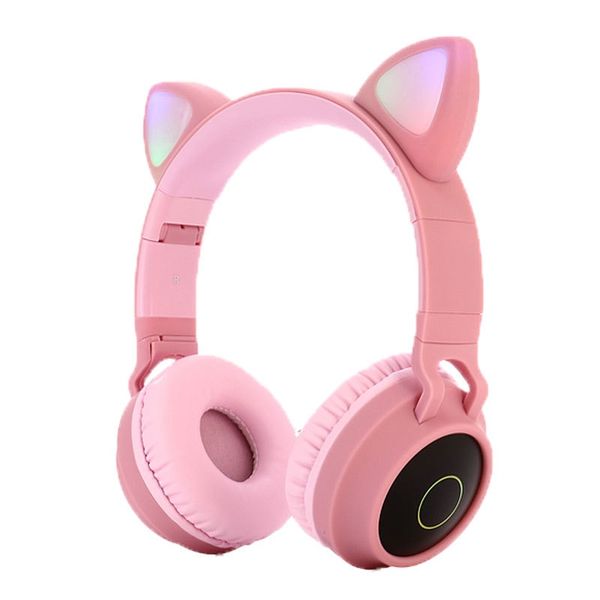Foldable Cat Ear Headphones-Pink