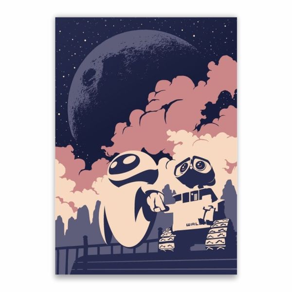 Wall-E And Eve Poster - A1