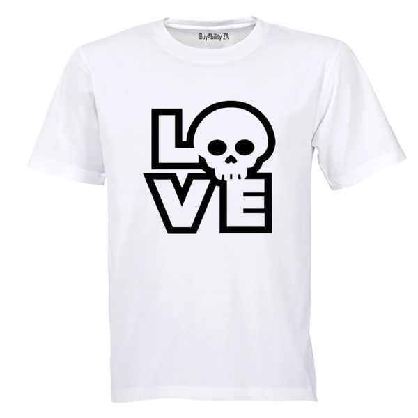 Love Skull - Mens - T-Shirt - White