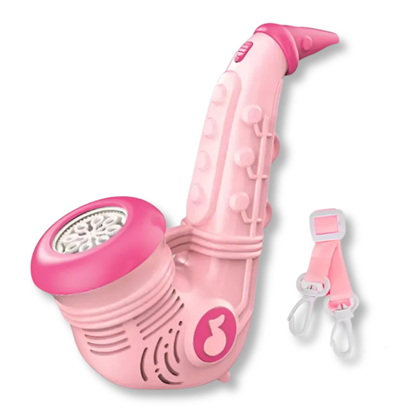 Electric Bubble Saxophone Machine - 360 Anti-Spill Blower Toy for Kids