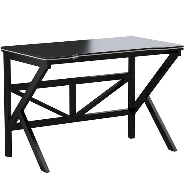 Carbon Iron Fiber Gaming Desk K-Shaped Work Table Computer Workstation
