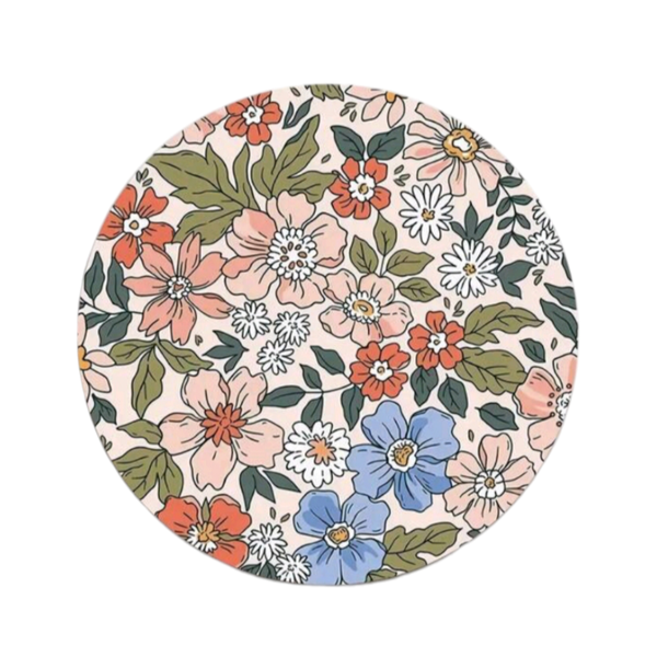 Pretty Prints Pink Floral Mouse Pad