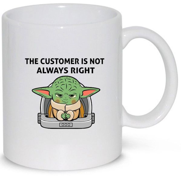 The Customer Is Not Always Right Baby Yoda V9 Pack Mug
