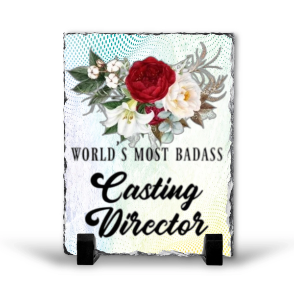 World's Most Badass Casting Director Gift Rock Slate