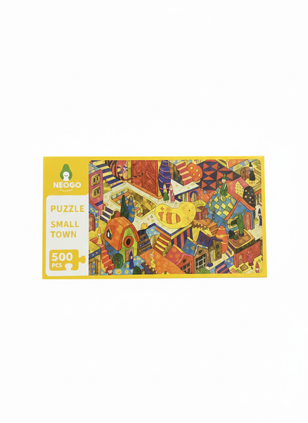 Neogo Small Town 500-Piece Puzzle Fun and Challenging Jigsaw Puzzle