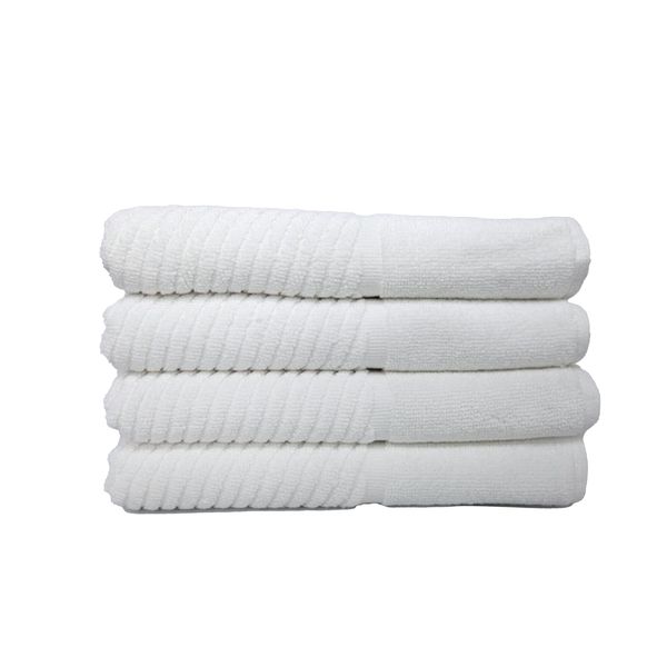 SR Luxury - 100% Cotton 4 Pack Bath Mat Set - 660GSM Sterling Silver
