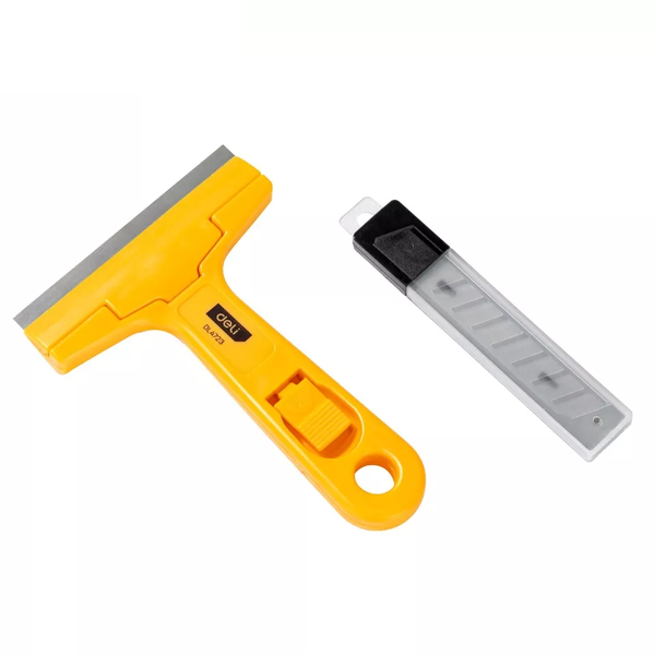 FI- Plastic Scraper with Knife for Film Peeling, Paint, Glass Scraping