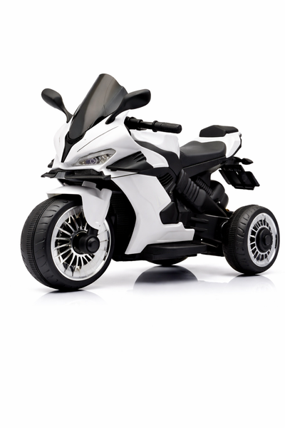 Kids Electric Ride On Motorbike with Training Wheels and Lights
