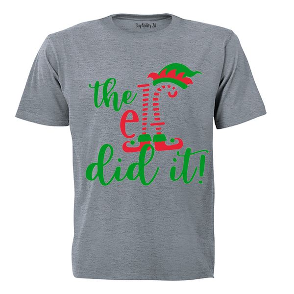 The ELF Did It - Christmas - Mens - T-Shirt - White