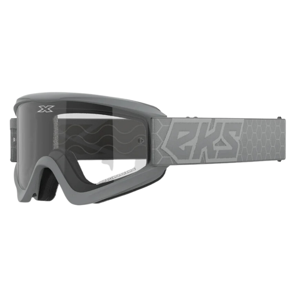 Eks Gox Flat Out Grey Clear Goggle image