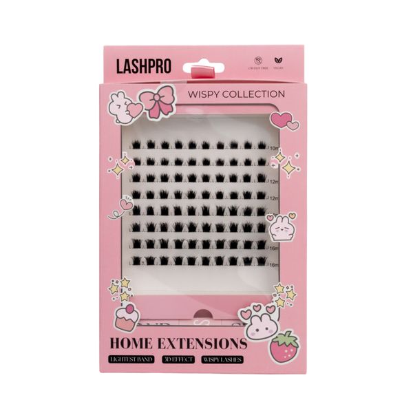 Lashpro DIY Set - Wispy Collection Yumi (Fluttery Eye-Opening Lashes)