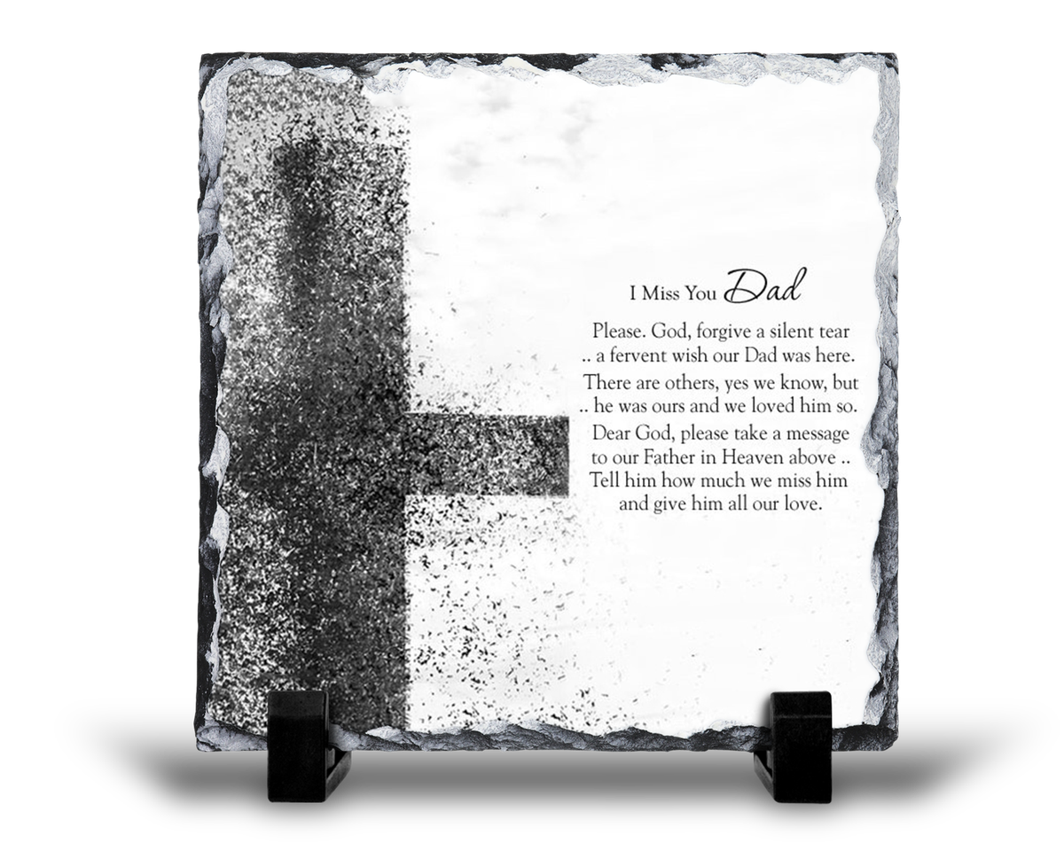 I Miss You Dad Remembrance Grief Memorial Gift Rock Slate | Shop Today