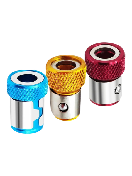 3pc Magnetic Screw Ring Set for 1/4" Hex Screwdriver &amp; Power Bits