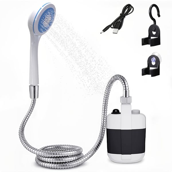 Portable Rechargeable Shower Pump with Hose