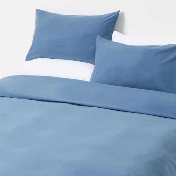 George &amp; Mason- Microfibre Duvet Cover Set - Blue