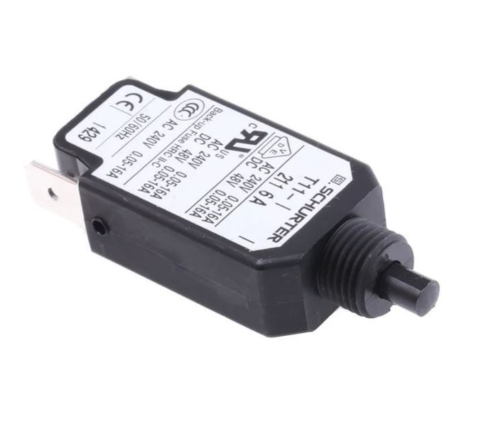 Schurter (T11 211 6A) Thermal Circuit Breaker, T11 211, 6 A, 1 Pole