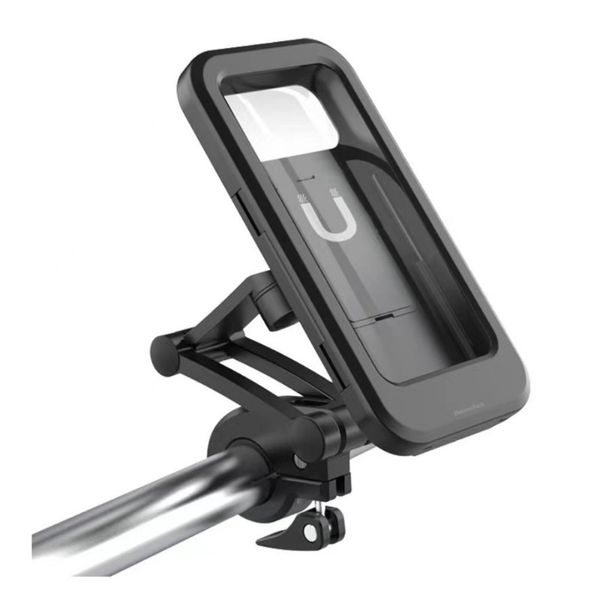 BotereuTech Bicycle Phone Mount Waterproof Case Handlebar Plastic Black