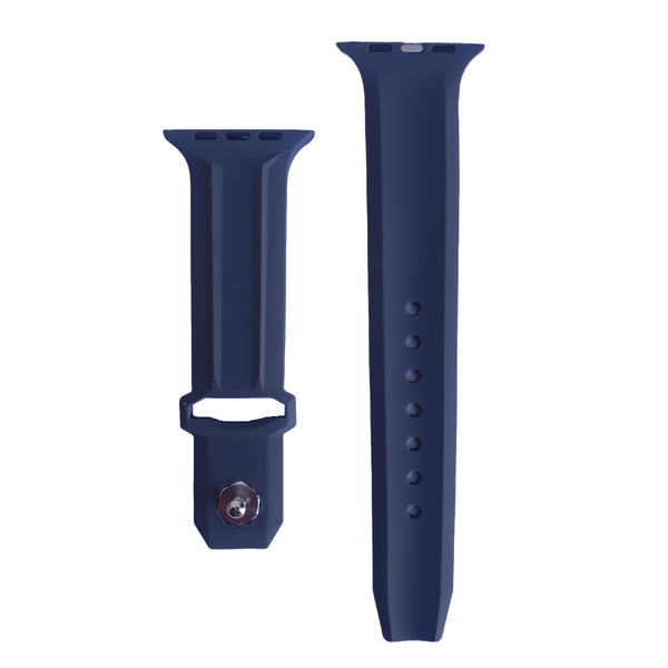 CLM - Silicone Watch Band Compatible for Apple Watch 44/45/49mm- Light Blue