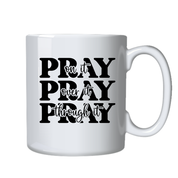 Pray Pray Prayer Christian Theme Birthday Christmas Gift Cup Mug 402