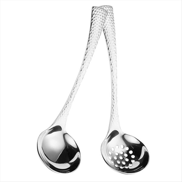 2Pcs Soup Ladles Filtering Ladle Soup Colander Strainer Scoop