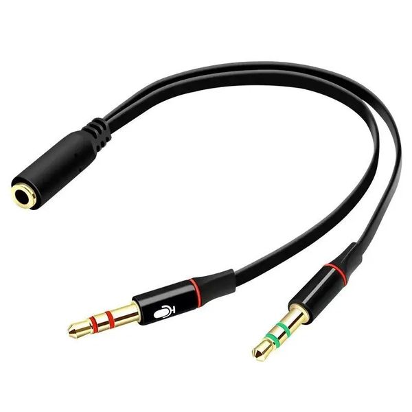Headphone Microphone Audio Converter Splitter for Computer 3.5mm