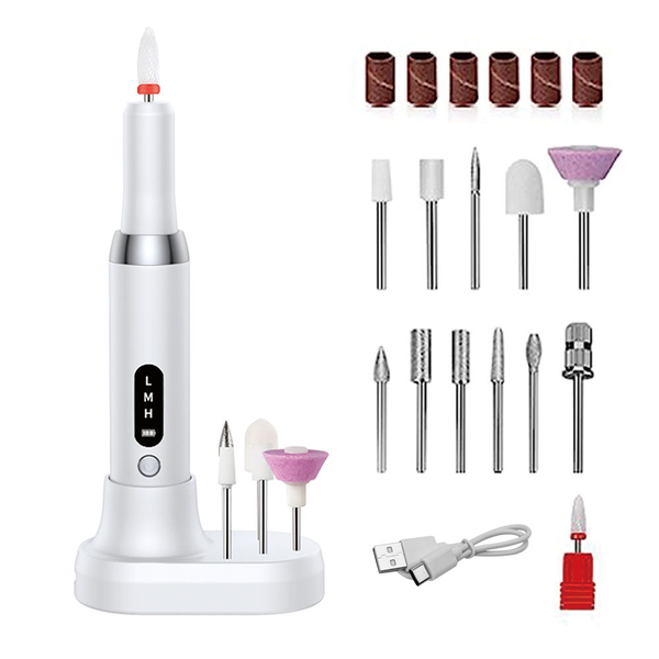Portable Nail Drill Kit Manicure Pedicure Tool Polishing Set